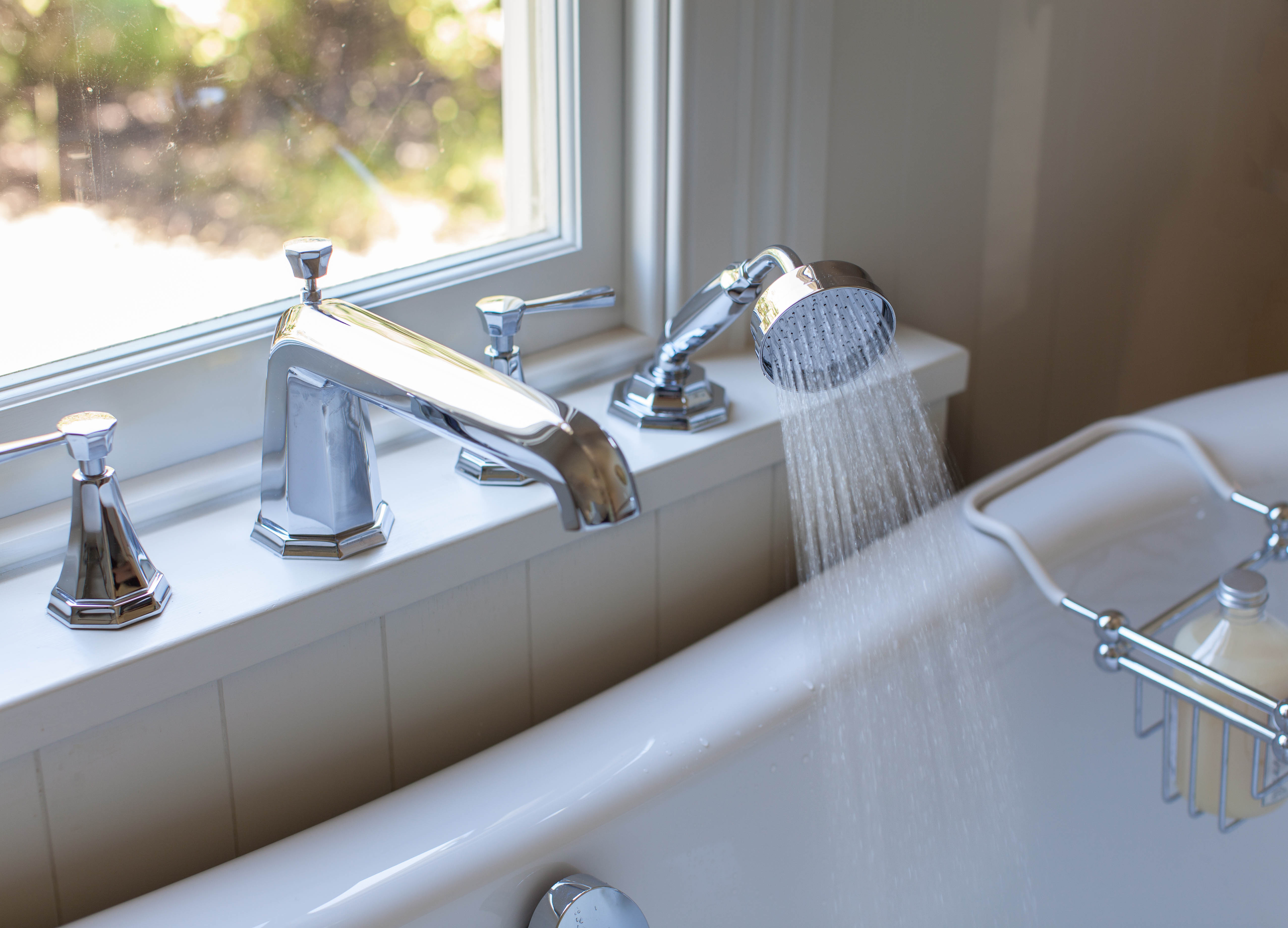 Deco Four-Hole Bath-Shower Mixer with Lever Handles - Chrome (@inresidencenz)