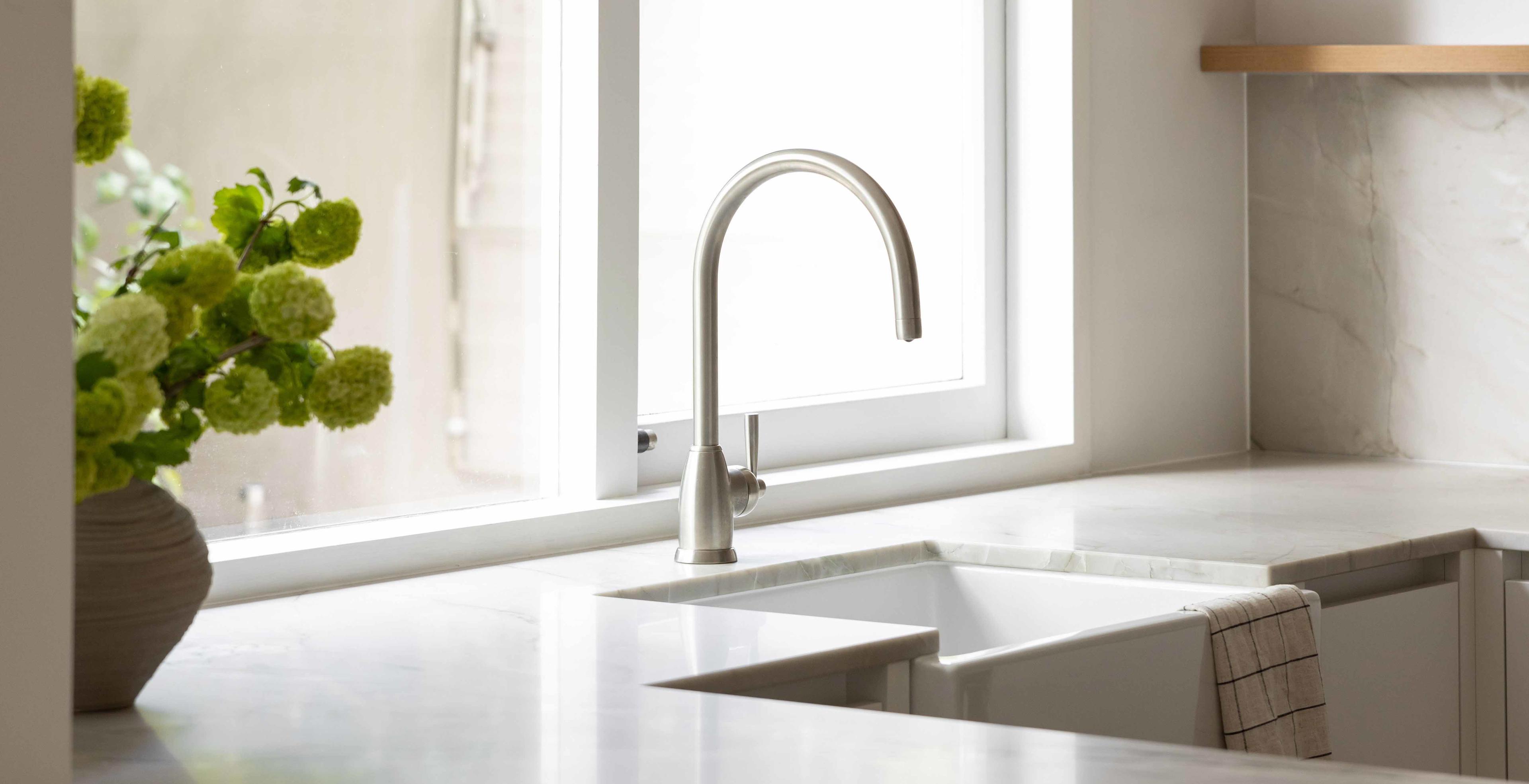 Handcrafted kitchen and bathroom brassware